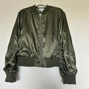 Top Shop Satin Bomber Jacket